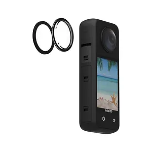 Adhesive Protector Dual Lens Guard For Insta360 ONE X3 Action Camera LCD Tempered Glass Film Accessories