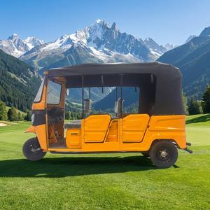 Triciclo Elettrico Tuk Tuk con Motore da 4000W, Pneumatici Rinforzati a <span class=keywords><strong>Tre</strong></span> File, Ruote Posteriori Allargate per Salite in Montagna e Paesaggi Panoramici - Product Image 1