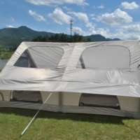 Tentes gonflables de grande taille pour l'aventure, tente gonflable 4 saisons pour 10 personnes avec fenêtre de toit, tente gonflable de luxe