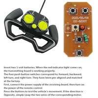 Kit de circuit imprimé pour jouets télécommandés à 4 canaux - PCB universel, adapté aux véhicules télécommandés et aux véhicules d'escalade