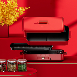 Olla Eléctrica Multifuncional de Venta Caliente, Electrodoméstico de Cocina con Función Anti-Escaldaduras para Cocinar Fideos y Alimentos al Vapor, Metálica, OEM - Product Image 4