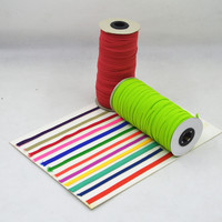 Bandes élastiques en caoutchouc à chevrons de 80/100/160/200 yards pour la couture, 1/8 et 1/4 pouce, blanches