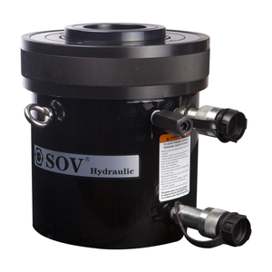 Vérin hydraulique à double effet robuste 700 bars à trou central, série RRH, pour forces de levage et de poussée - Product Image 1
