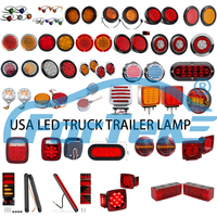 Feu arrière de voiture à 20LED, 5.7 pouces, phares rouges de haute qualité, signal latéral pour camion