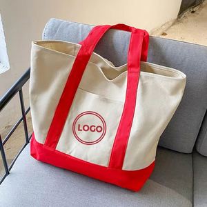Sac fourre-tout en toile de coton uni, personnalisé avec logo DLBZ, écologique, promotionnel, résistant, pour les courses - Product Image 2