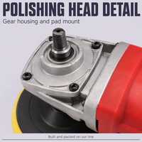 Polisseuse rotative électrique filaire 1200W à vitesse variable 2400 à 3000 tr/min, plateau de 180 mm pour peinture automobile et polisseuses métalliques