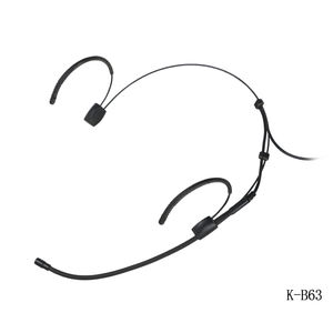 Auriculares de color negro Gancho para la oreja doble <span class=keywords><strong>TA3F</strong></span> Accesorios de micrófono de diadema para sistema inalámbrico PA - Product Image 5