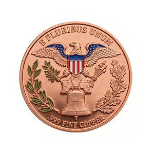 Moneta Commemorativa 'God Bless America' in Rame Puro 99,9% da 1 Oncia, 250° Anniversario USA |   Croce dell'Aquila Calva 1776-2026, Oggetto da Collezione Patriottico - Product Image 2