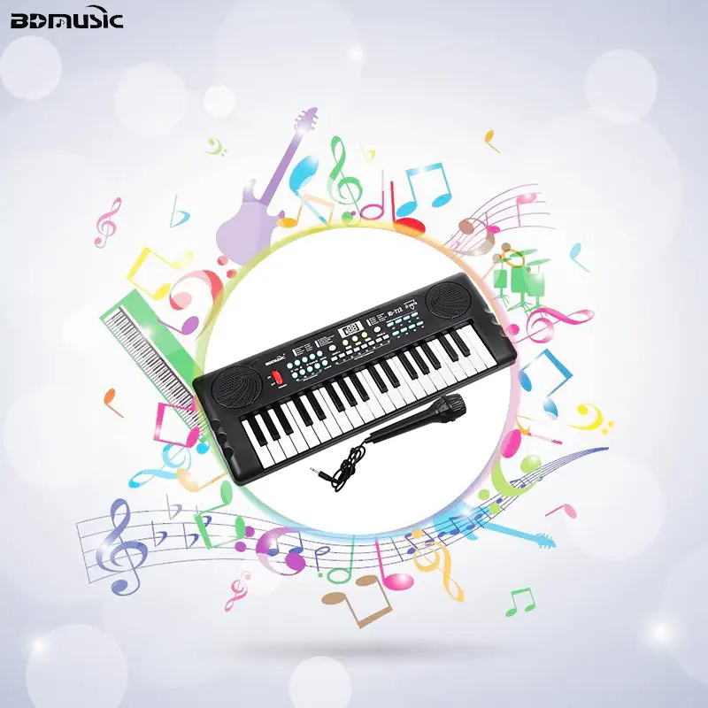 BD Music Kids Keyboard Piano 37 Key Portable Electronic Piano for Kids Digital Music Piano Keyboard Educational Toy