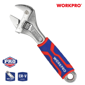 <span class=keywords><strong>WORKPRO</strong></span> Jeu de clés à molette robustes 6 ''Cr-V Clé chromée Comfort Grip avec qualité DIY - Product Image 2