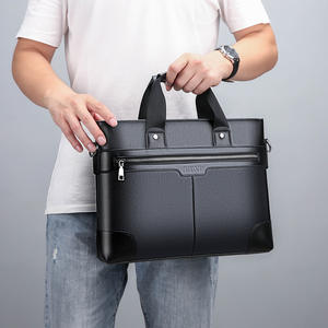 New <b>Men</b>’s Business Briefcase PU 14 Inch <b>Laptop</b> <b>Bag</b> for Work Shoulder Crossbody Messenger <b>Bag</b> for Business Office - Product Image 3
