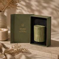 Bougie parfumée en céramique en forme de livre Relaxlines avec couvercle magnétique, boîte cadeau de luxe, parfum d'ambiance pour la maison, aromathérapie, cadeau de fête