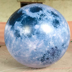 <span class=keywords><strong>Ballon</strong></span> lunaire gonflable géant LED sur mesure pour la publicité, décoration de fête, planète gonflable pour sauter - Product Image 5