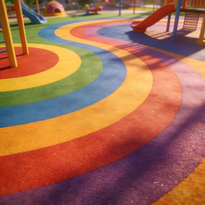 Granulés de caoutchouc EPDM en vrac pour surfaces de parcs à thème, haute élasticité, revêtement de sol extérieur pour attractions touristiques, économique - Product Image 1