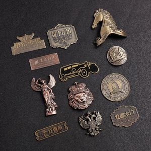 Custom Antique Modern Metal Decorative Nameplates Plated Stamping Cow-Shaped Copper/Brass/Zinc Alloy <strong>Knob</strong> for Business Art Gift - Product Image 4