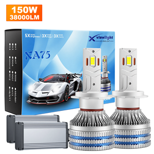 Xview personnalisation XA75 Auto phares LED 150W 38000LM H4 H11 9005 H1 9006 9012 H7 phares LED pour accessoires de voiture - Product Image 1