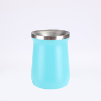 Tasse à yerba mate argentine de 8 oz, double paroi en acier inoxydable, gourde à mate, tasses à café et à thé, thermos à double paroi sous vide, portable