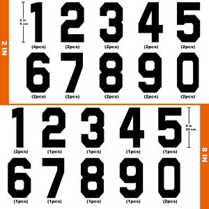 Numeri Termoadesivi Personalizzabili da 0 a 9, 22 Pezzi, 8 Pollici, per Maglie Sportive, Calcio e T-Shirt - Product Image 4