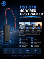 Traceur GPS 4G Mini HST-210 Suivi en temps réel Installation facile Gestion de flotte Montage sur tableau de bord PC