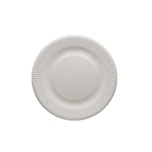 Tomato Disposable Biodegradable Compostable 6 Inch Plate Eco-Friendly Sugarcane Bagasse Pulp Tableware Made from Bamboo