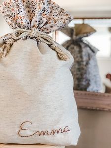 Wholesale Drawstring Santa Sacks Blank <strong>Christmas</strong> <strong>Bags</strong> Custom Gingham <strong>Christmas</strong> Gift <strong>Bag</strong> - Product Image 3