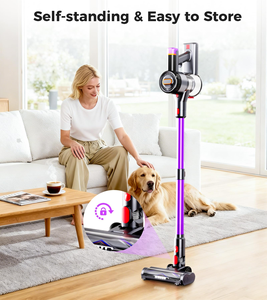 Aspiradora Inalámbrica de Mano con Motor sin Escobillas, 20000Pa, Potente e Inteligente, sin Bolsa, para Alfombras, Sofás, Hogar y Hoteles - Product Image 3