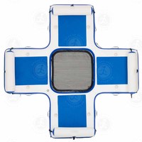 Plateforme de loisirs aquatiques familiale, ponton gonflable, île flottante, ponton avec coussins gonflables