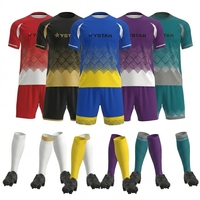 Uniforme de Fútbol Personalizado con Impresión Completa para Equipos Escolares, con Tela de Malla Transpirable de Alto Rendimiento