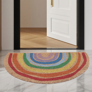 Plain Natural Woven Coco Coir Door Mat with Heavy Duty Backing <strong>Funny</strong> Coir <strong>Doormat</strong> - Product Image 5