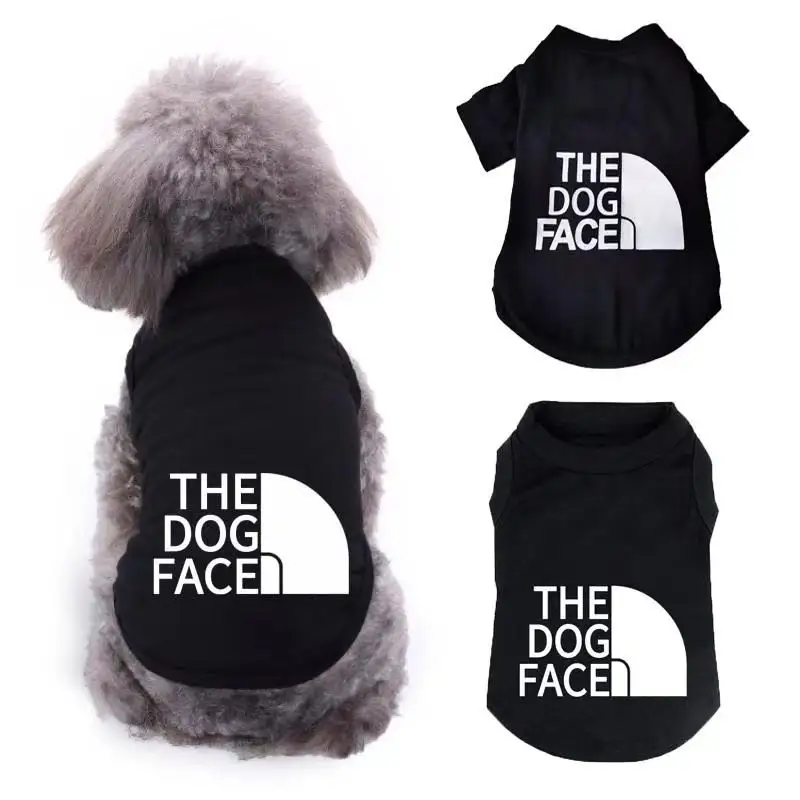 High Quality Personalized Designer Dog Vest Cheap Pet Accessories Custom Summer Luxury Cat Shirts Blank Clothes New Dog Clothes