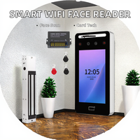 Sistema de Control de Acceso Exterior Inteligente con WiFi, Reconocimiento Facial Dinámico, Lector RFID de 13.56MHz, Aleación de Zinc, Lectores de Tarjetas de 3-5cm
