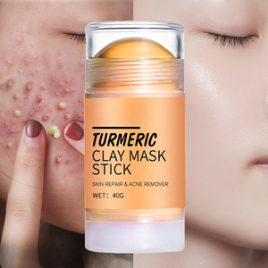 Rollo facial precio paquistaní té verde cúrcuma limpieza removedor de espinillas cúrcuma orgánica arcilla máscara palo - Product Image 2