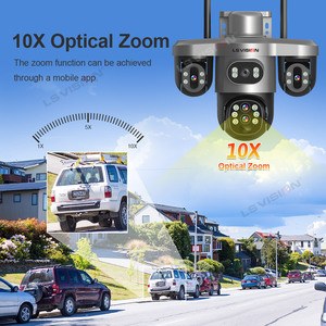 Cámaras de Seguridad CCTV LS VISION de 6MP, 4 Lentes, 3 Pantallas, Zoom Óptico 10X, PTZ, Energía Solar, 4G/WiFi, Seguimiento Automático de Personas, <span class=keywords><strong>V380</strong></span> <span class=keywords><strong>Pro</strong></span> - Product Image 5