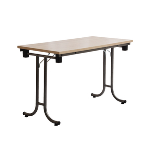 Mesa dobrável empilhável resistente do metal para eventos da conferência, mobília personalizada do contrato da fábrica - Product Image 6
