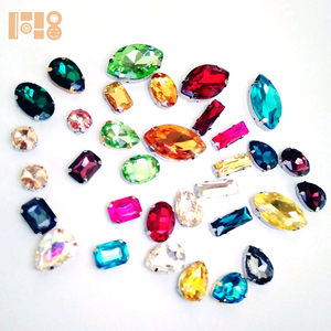 Octangle צלול לתפור על Rhinestones עם טופר זכוכית אבנים תפירה עבור שמלות - Product Image 2