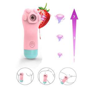 Couples Jeux de sexe pour adultes Mini jouets sexuels puissants pour femmes Vibrateurs d'aspiration de mamelon clitoridien Ours Vibrateurs - Product Image 2