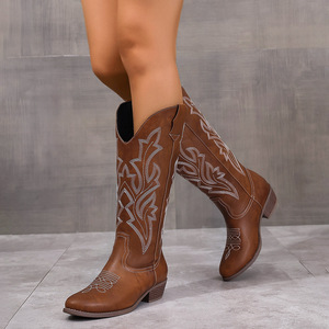Goodyear Men's Square Toe Winter Cowboy Boots Genuine Leather Mexico USA Design Factory Custom boots - Product Image 4