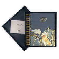 2023 impression personnalisée vie rigide en spirale non datée repas Journal annuel organisateur hebdomadaire quotidien carnet de notes planificateur de Budget