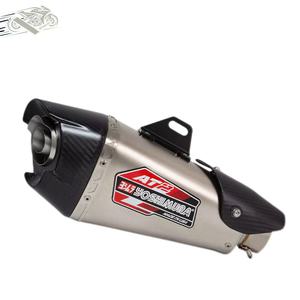 Géométrie 60MM <span class=keywords><strong>Yoshimura</strong></span> AT2 <span class=keywords><strong>Silencieux</strong></span> d'échappement universel en fibre de <span class=keywords><strong>carbone</strong></span> pour moto avec DB Killer pour CBR650R GSXR750 MT09 DUKE1 - Product Image 3
