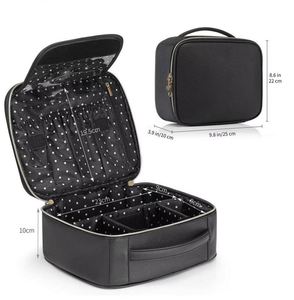 Large Capacity <b>Makeup</b> Bag Cosmetic Travel Bag With Adjustable Strap Waterproof Travel <b>Makeup</b> Train <b>Case</b> - Product Image 5
