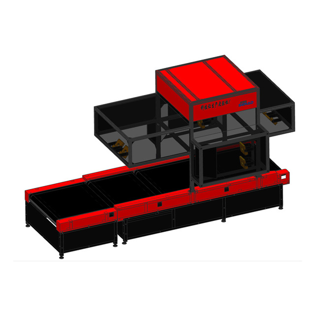 Electric Warehouse Automation Equipment DWS System 5 Side Barcode Reading PVC & PU Material Weight & Dimension Scanner Conveyors