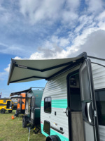 Auvent de camping-car électrique Wareda W5500, entièrement en cassette, imperméable, résistant aux UV, pare-soleil pour caravane en forme de larme