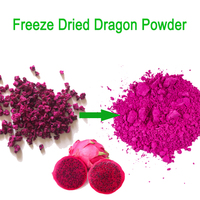 Poudre de fruit du dragon rouge lyophilisée en vrac, Poudre de fruit de pitaya rouge lyophilisée, Poudre de fruit du dragon rouge
