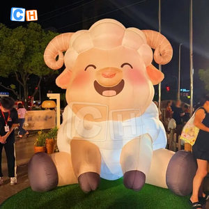 Khổng lồ Nylon <span class=keywords><strong>Inflatable</strong></span> quảng cáo phim hoạt hình mô hình cho tổ chức sự kiện <span class=keywords><strong>Inflatable</strong></span> cừu linh vật trang trí - Product Image 4