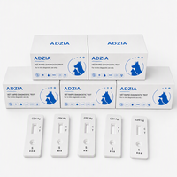 Cassette de test rapide antigénique du virus de la maladie de Carré canine (CDV Ag) – Kit de diagnostic pour chiens – Vente en gros directe usine – 10 tests – OEM