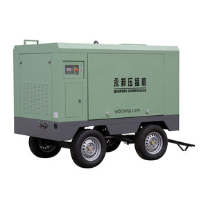 <span class=keywords><strong>Compresseur</strong></span> d'air à vis portable diesel et électrique à quatre roues, 400 CFM, 10 bars, pour le sablage - Product Image 3