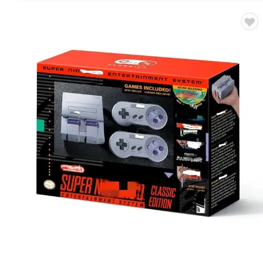 Super classic edition console Built-in 21 games HD Output SNES Retro Handheld Video Game Player TV Game Console Dual Gamepad