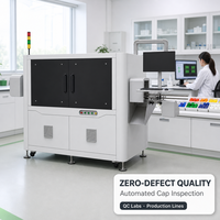Équipement d'inspection visuelle par caméra industrielle professionnelle, machine d'inspection automatique par vision pour les bouchons de bouteilles d'eau
