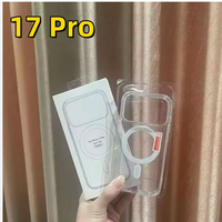 Nouvel arrivage en gros clair magnétique téléphone Casr pour iPhone 17 Air Pro Max Transparent original aimant étuis pour iPhone 16 15 14