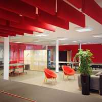 Panneau acoustique de plafond en fibre de polyester, panneau absorbant le son en feutre PET pour hôtel, bureau, bibliothèque